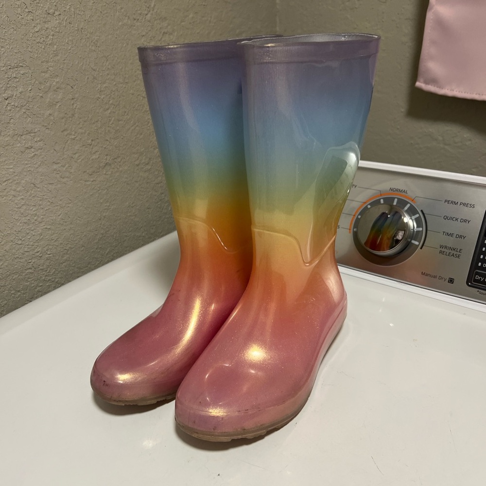 Rainbow Gradient Rain Boots